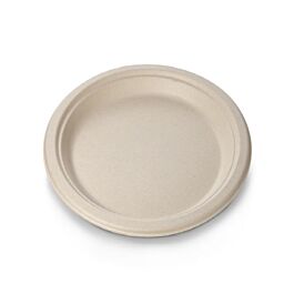 Plato De Cartón Compostable Redondo Blanco 17,0 Cm 300 G/m2